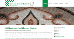 Desktop Screenshot of fliesen-pirotte.de